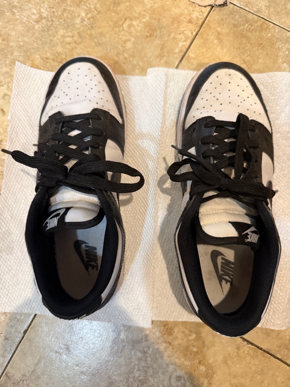 Nike Black and White Low-Profile Sneakers